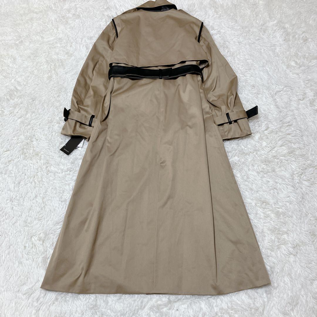 新品タグ付 アニュアンス 2way ヴィーガンレザー トレンチコート ベスト M