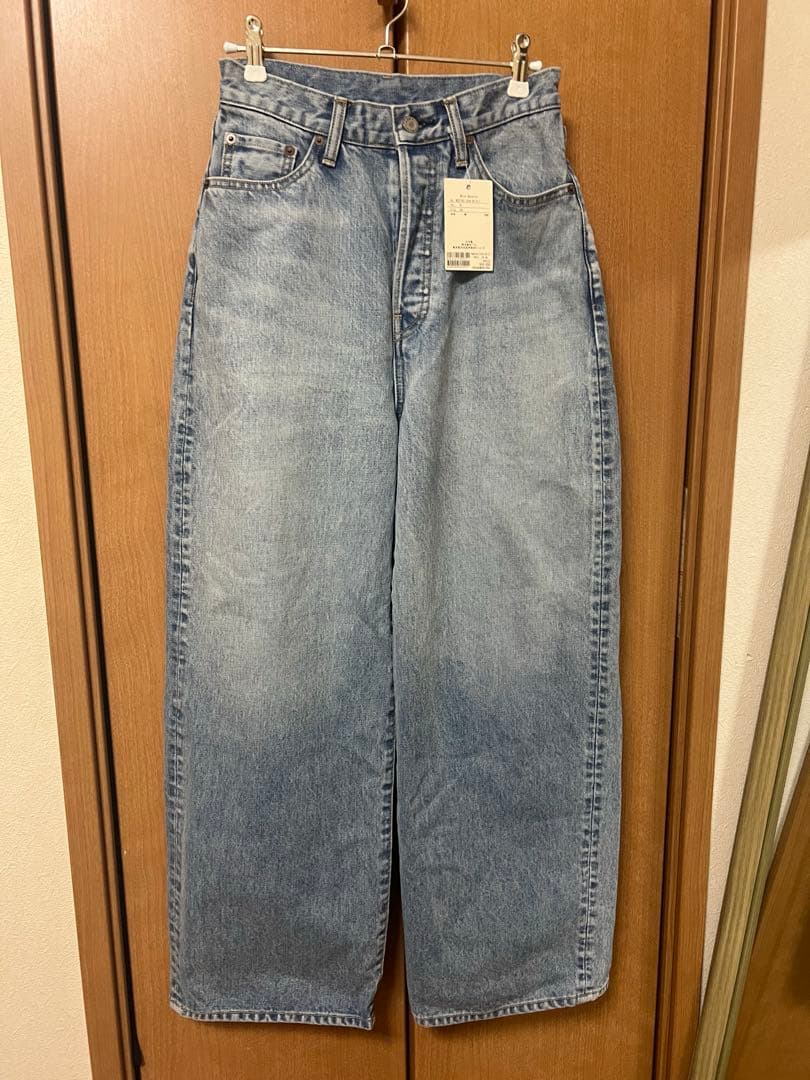 ワイドレッグデニムパンツ
