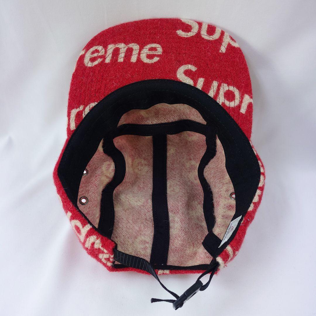 帽子 Supreme Harris Tweed Camp Cap 18AW