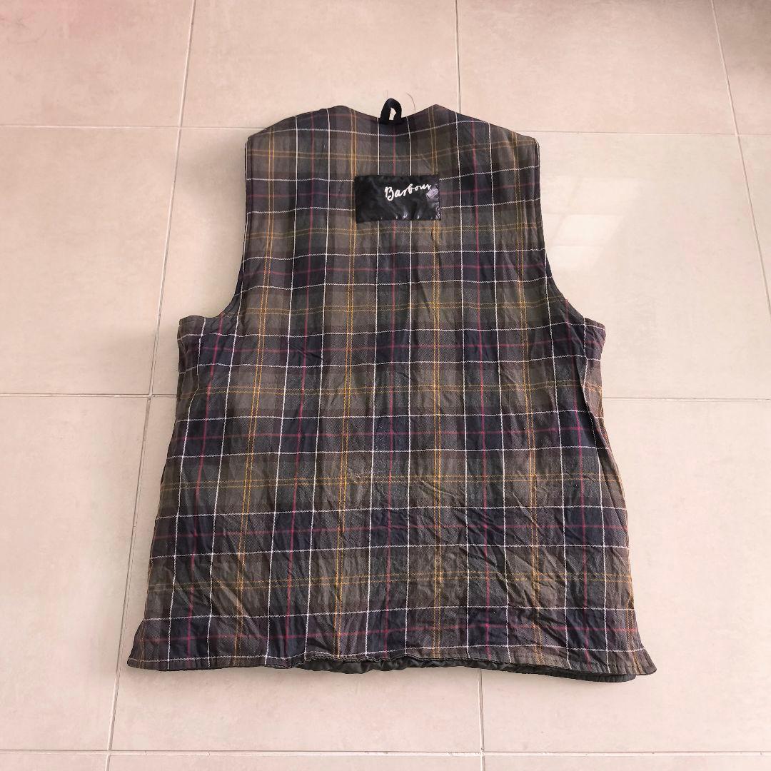 Barbour　バブアー　リバーシブル　チェック　キルティングベスト