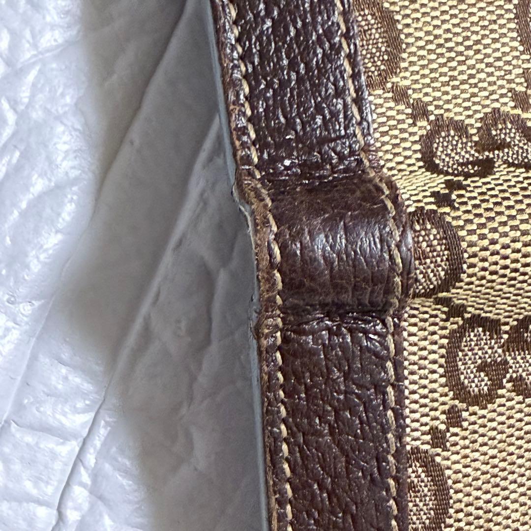 【2月末まで】GUCCI GG キャンバス 三つ折り財布 お洒落 美品 ミニ財布