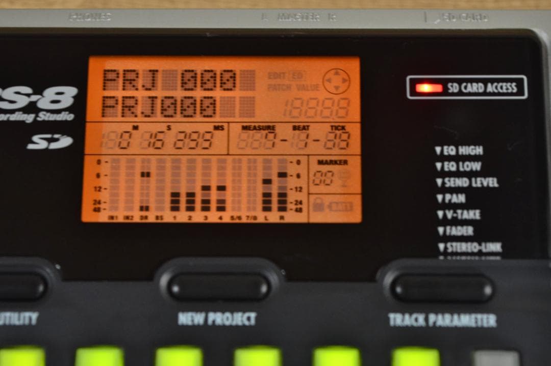 ZOOM MRS-8 マルチトラックレコーダー 動作良好