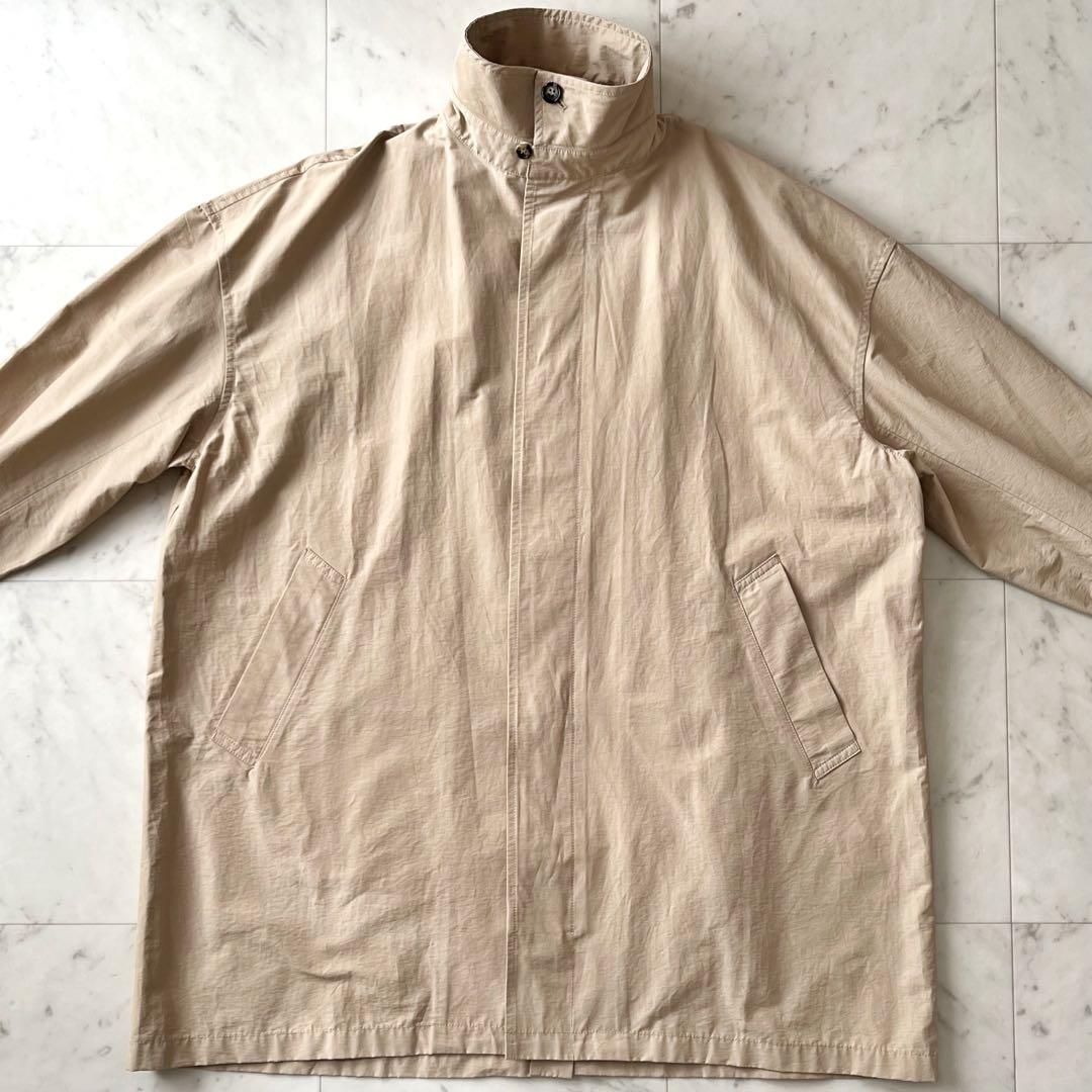 25SS美品＊DOORS ドアーズ スタンドカラーミドルコート M ベージュ