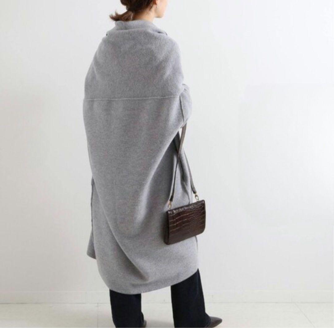 【新品】FRAMeWORK 圧縮ガウンミドルカーディガン グレー