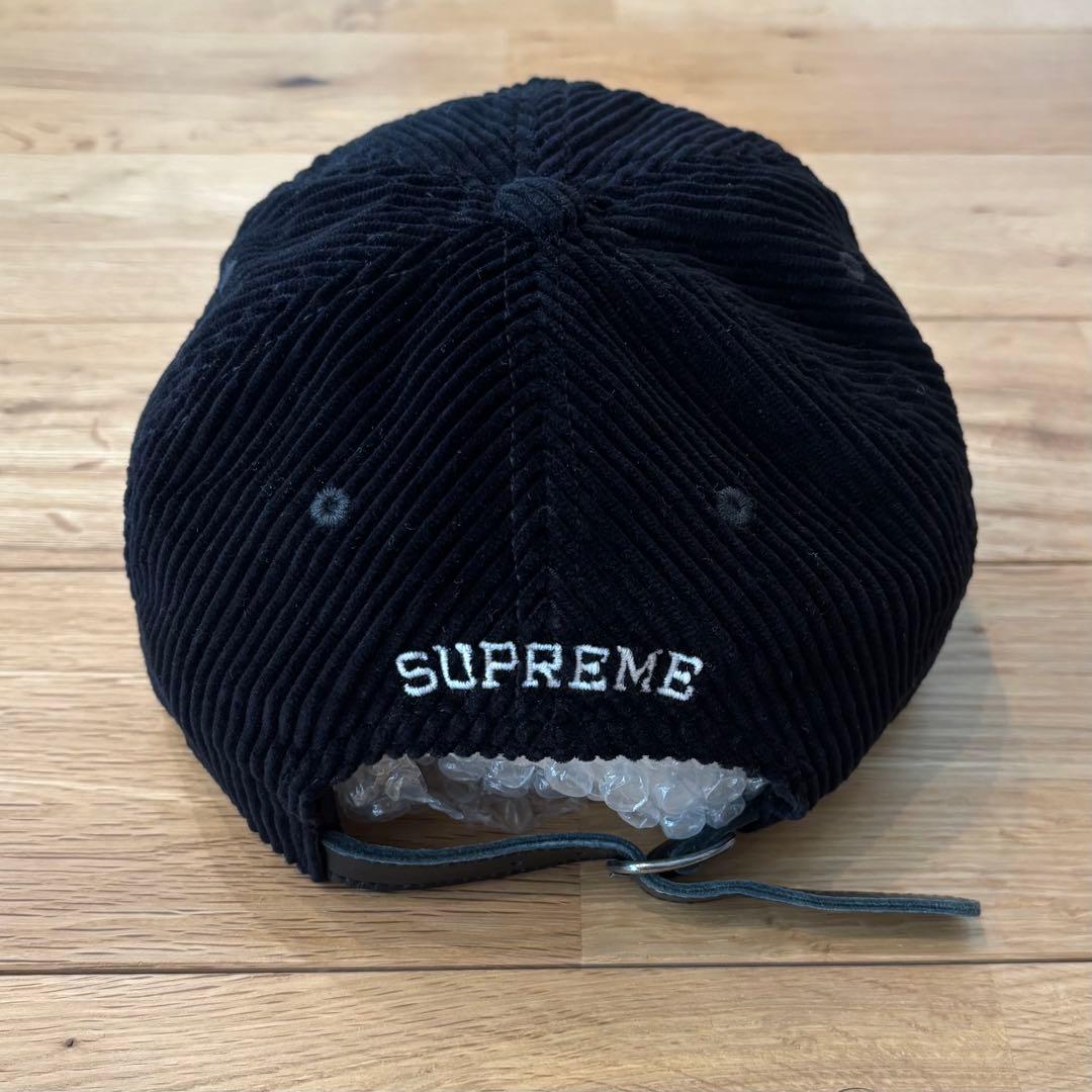 Supreme Corduroy S Logo 6-Panel 24FW 黒