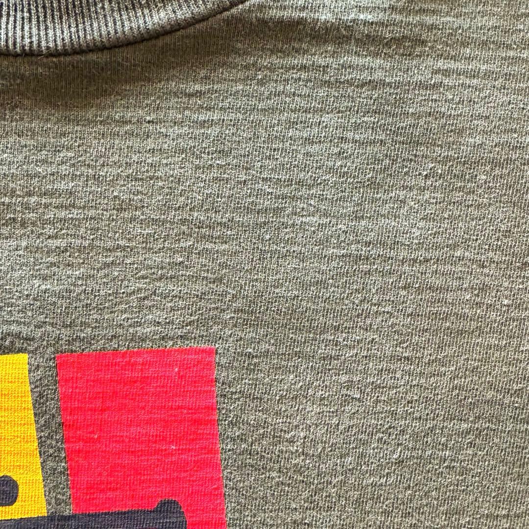 ステューシー　半袖Tシャツ　90sビンテージ前半　白タグ　ラスタカラー　Lサイズ