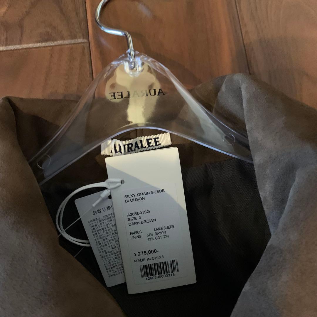 ジャケット・アウター 26SS AURALEE SILKY GRAIN SUEDE BLOUSON