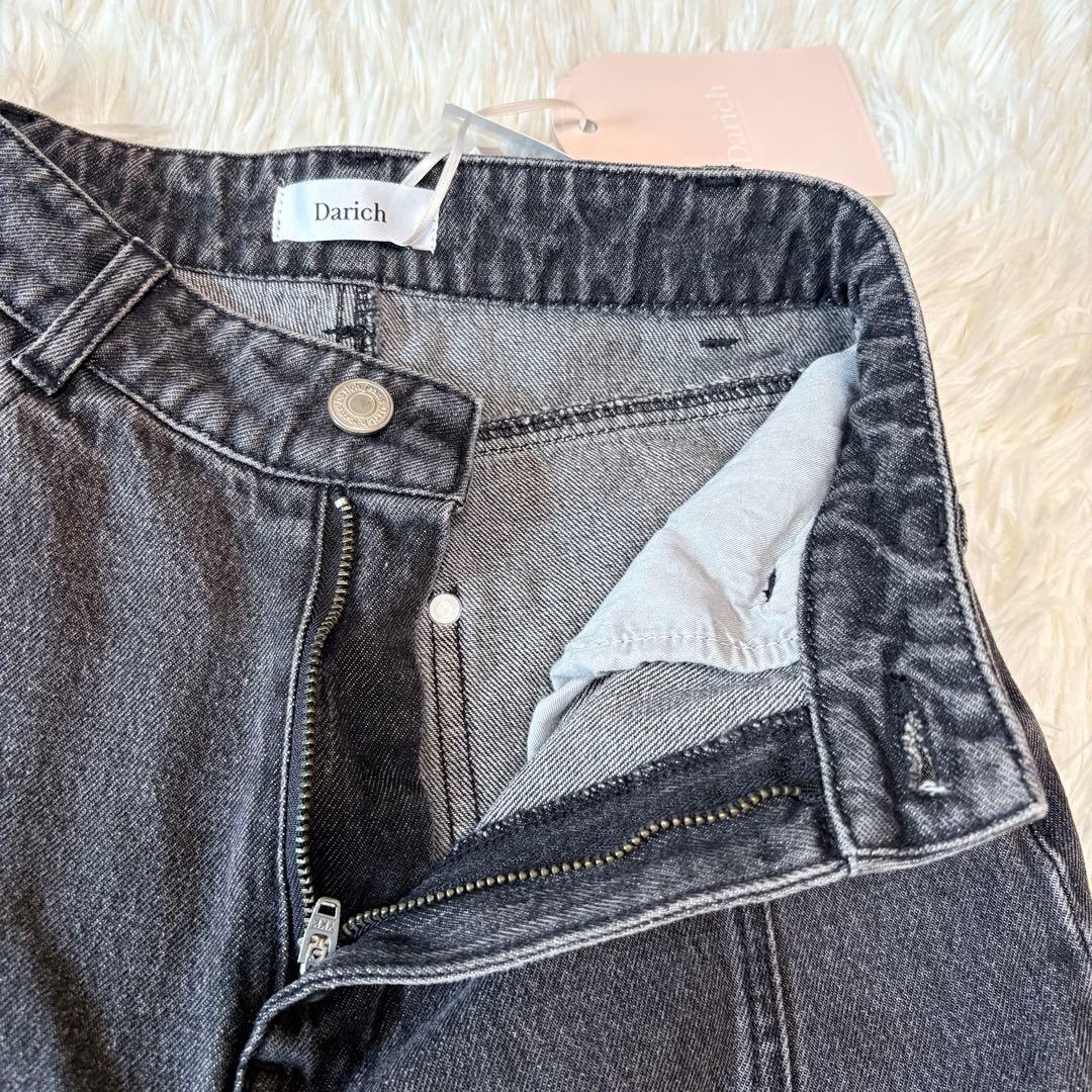 ダーリッチ ルーズクッションデニムパンツ BLK XSサイズ