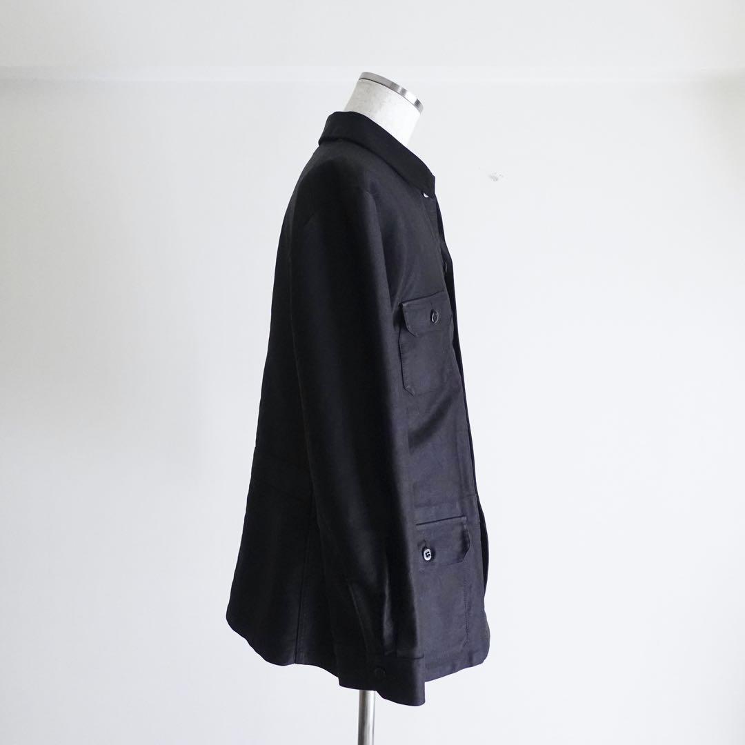 【極美品】Honnete ブラックモールスキン　ワークジャケット　フランチワーク