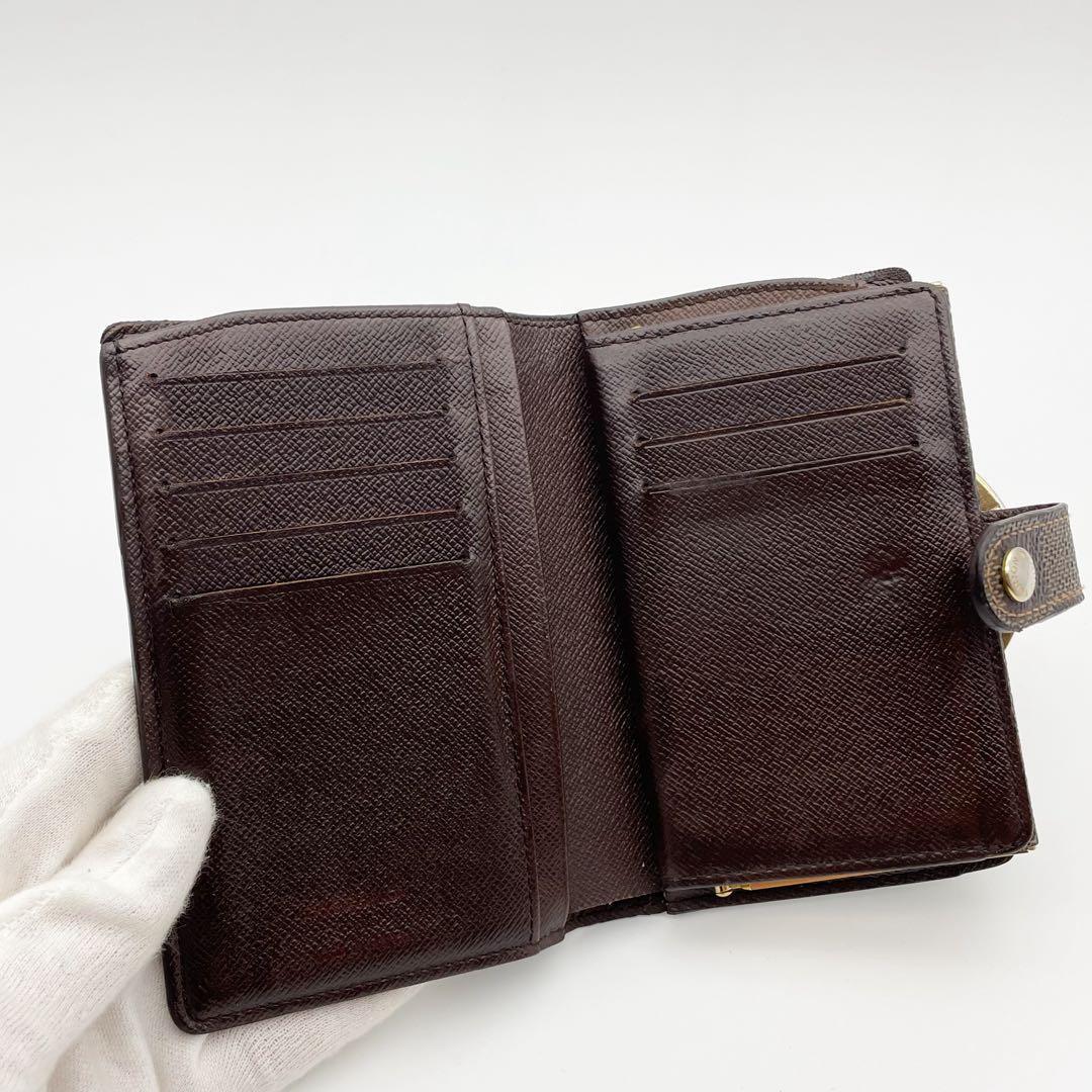 【美品・新型】ルイヴィトン ポルトフォイユ ヴィエノワ ダミエ エベヌ