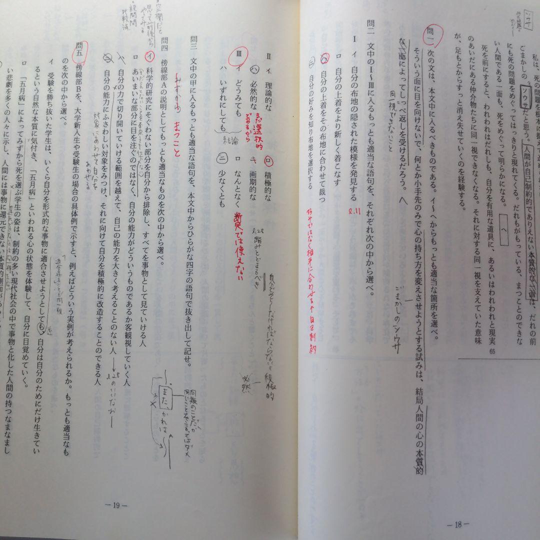 代々木ゼミナールテキスト 1991年 早大現代文（人文系）田村秀行編