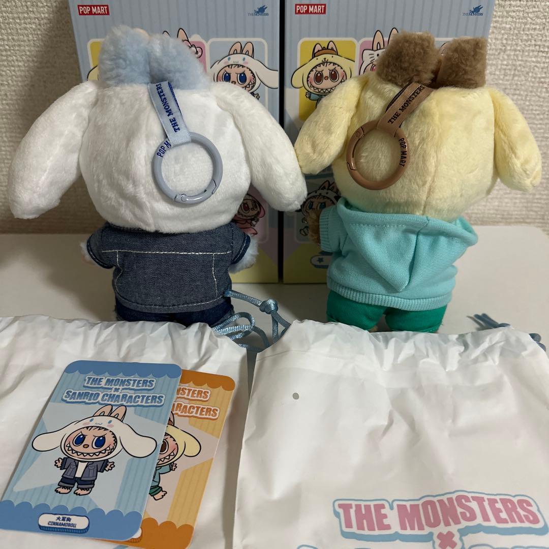 新品　THE MONSTERS ラブブ　サンリオ　シナモンロール　ポムポムプリン