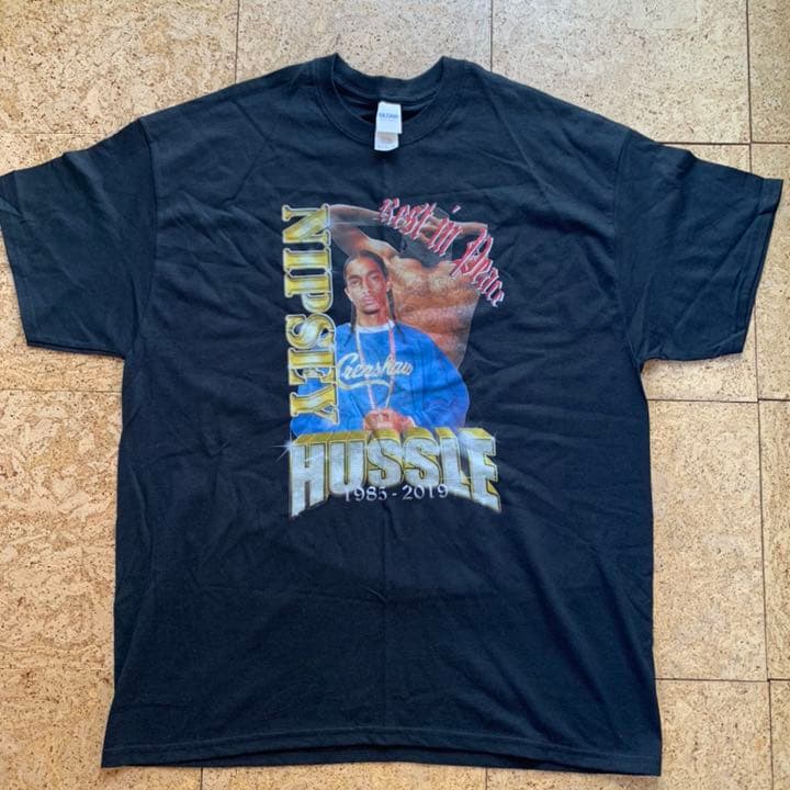 【新品未使用】NIPSEY HUSSLE RAP TEE BLACK XL