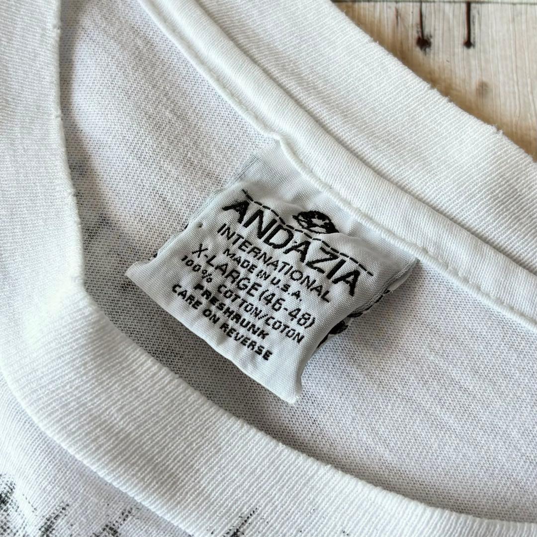 【激レア!!】90s エッシャー スカルアイ プリントTシャツ XL 眼 希少
