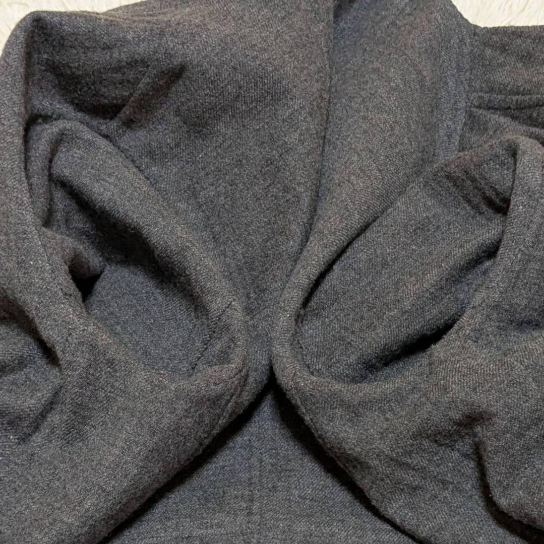 Theory リバーコート ダブルフェイス ロング丈 カシミヤ混 グレー S