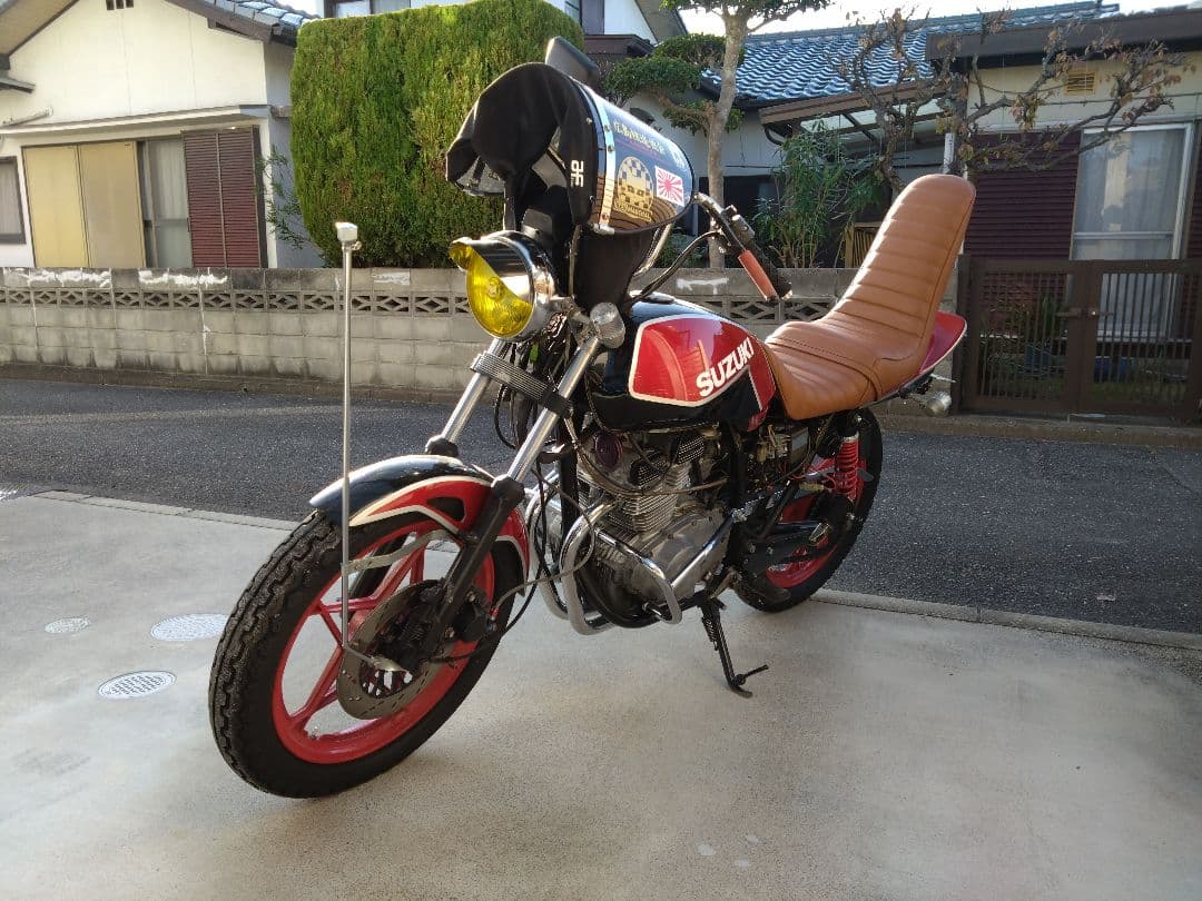 GSX 250E 400E ゴキ 三段シート 美品 張替え後ほぼ未使用 補強あり
