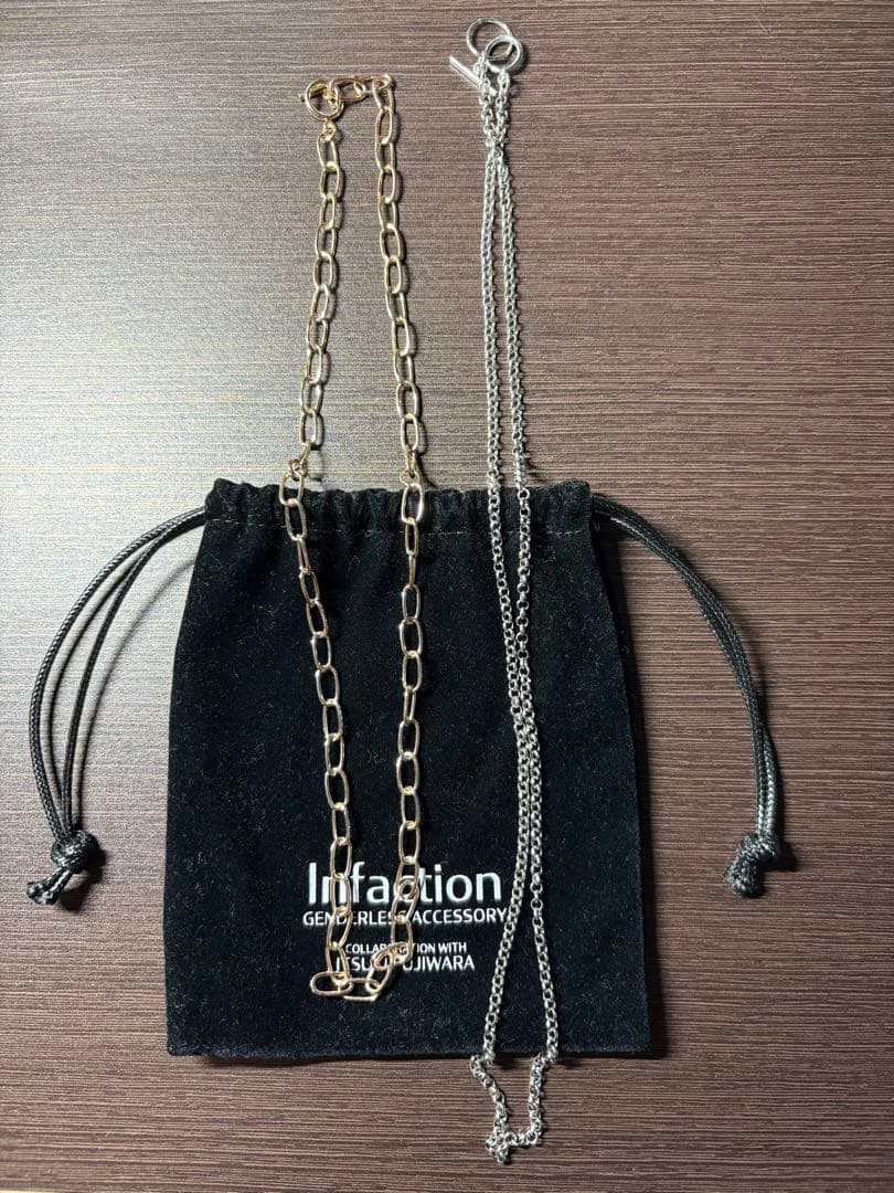 R*い様 藤原樹 ネックレス infaction ピンクゴールド シルバー925