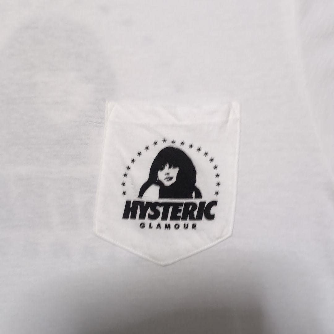 HYSTERIC GLAMOUR ポケット付きTシャツ S ホワイト