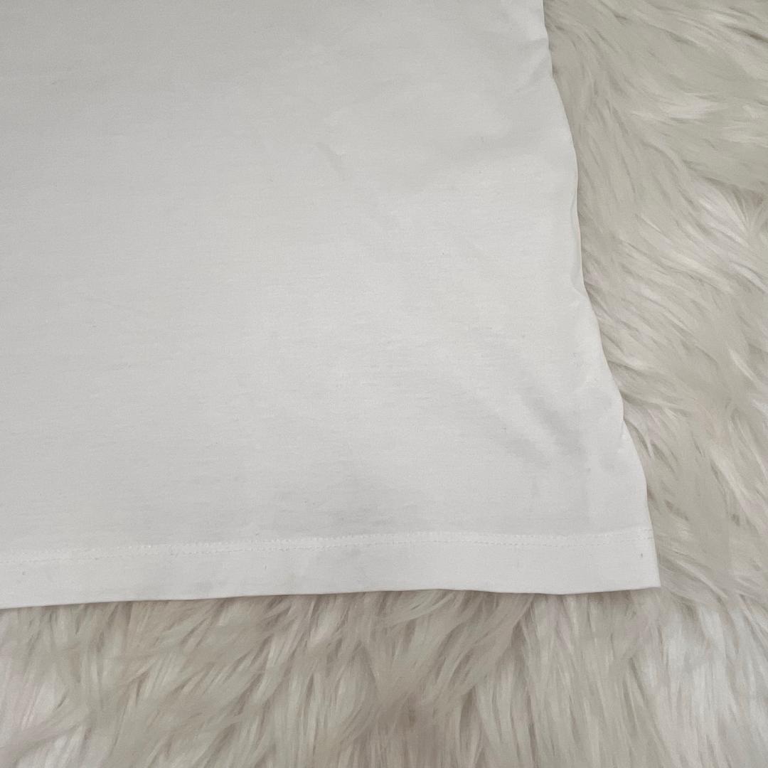 美品✨プラダ　PRADA 　コットンＴシャツ　ホワイト
