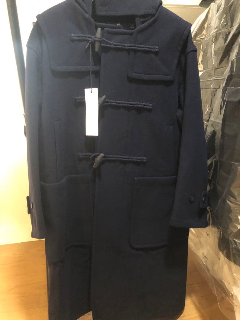 【UNIQLO +J】ウールオーバーサイズダッフルコート　ネイビー