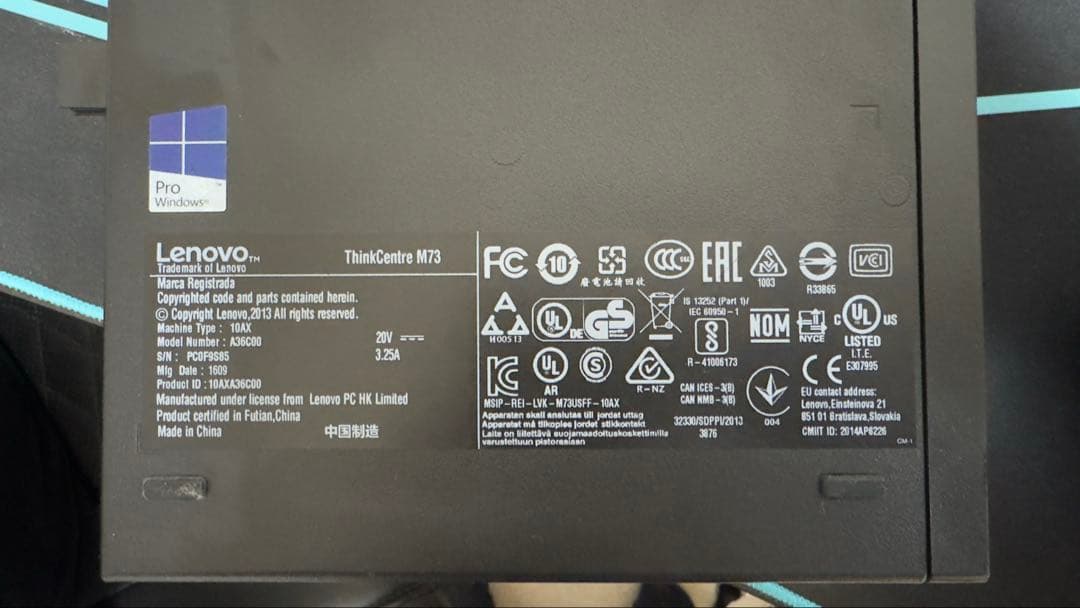 Lenovo Thinkcentre M73 デスクトップPC