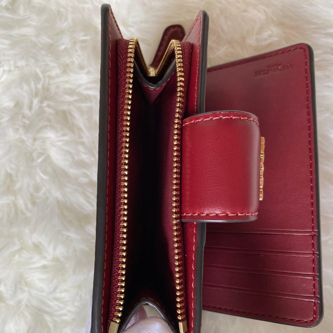 COACH コーチ シグネチャー チェリー柄 二つ折り財布