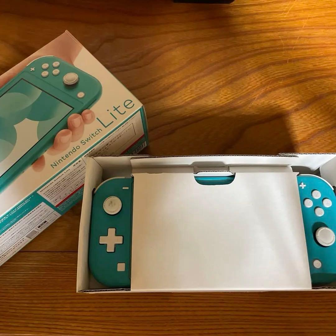 Nintendo Switch Lite ターコイズ　ジャンク品(水没)