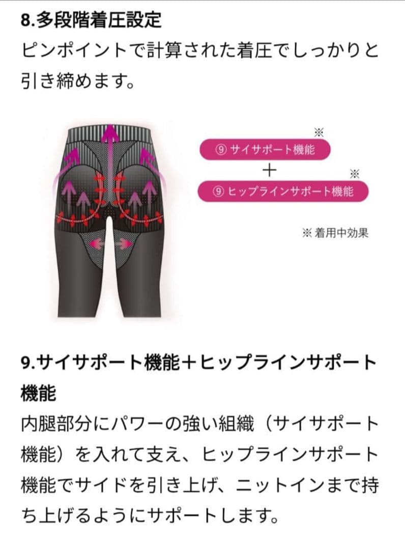 MARUKO　レッグメイキングシャンピエｂｙサイサポート IFMC.　タイツ
