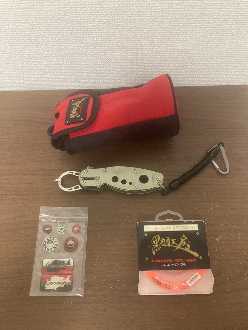 ノ*3様 黒鯛工房　フィッシングバッグ ブラック/レッドused