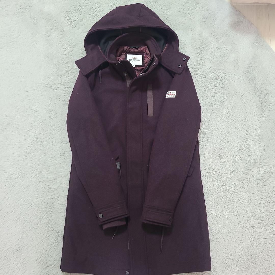 『美品』ベンシャーマン Ben Sherman ウールモッズコートy2k ワイン