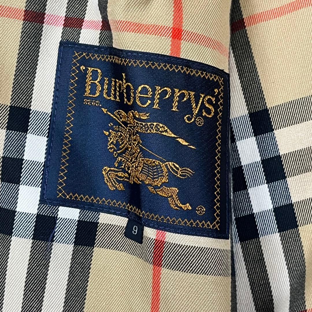 Burberrys バーバリー ノバチェック 金ボタン フード付き コート M