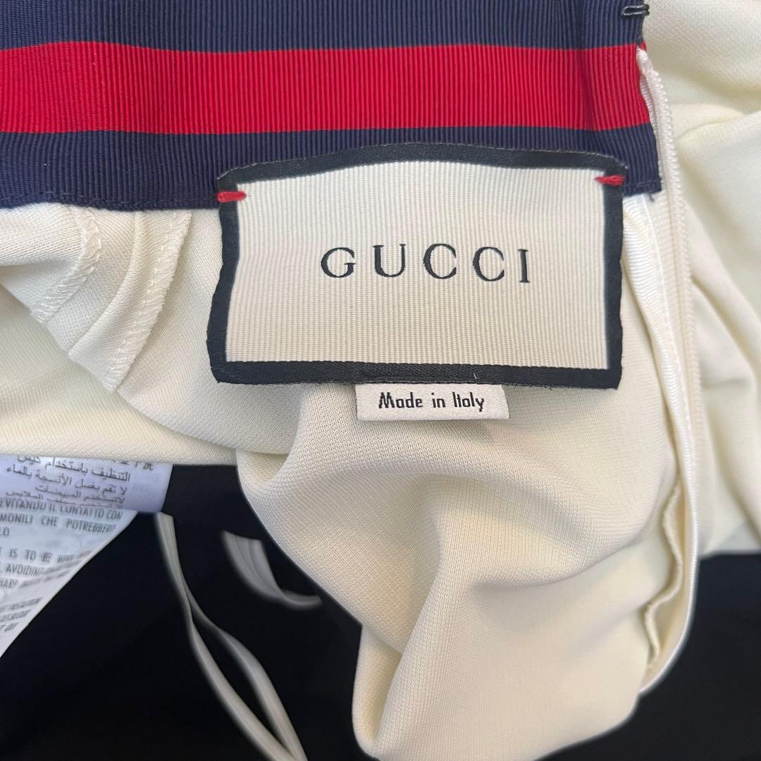 GUCCI ミケーレ期 ボウタイフリルワンピース 長袖 クリーニング済 S