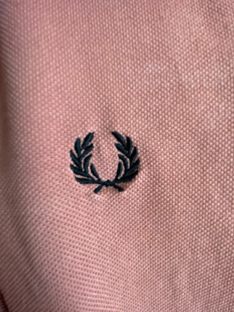 FRED PERRY ピンク ポロシャツ 半袖 UK 8