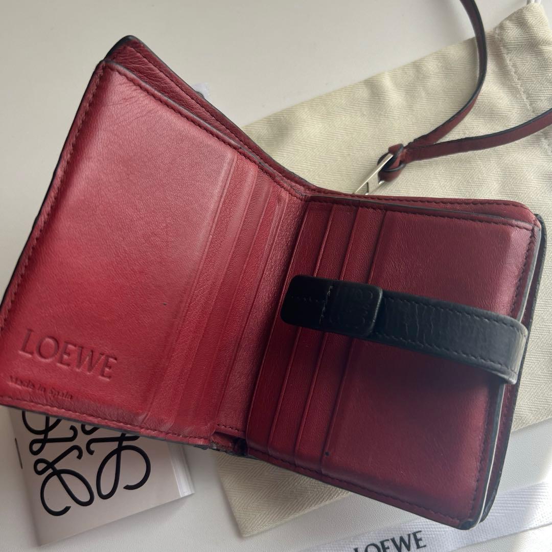220 美品 LOEWE ロエベ 2つ折り財布