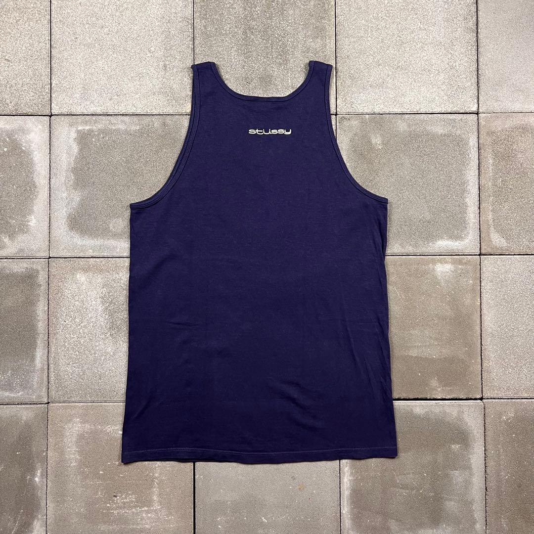 トップス 90s USA stussy jamiroq logo tank top L