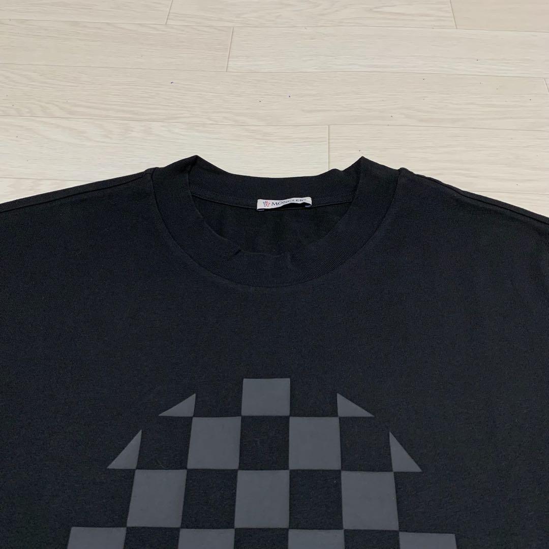 〔極美品〕モンクレール　プリントロゴ　XL ブラック　Tシャツ　5S389