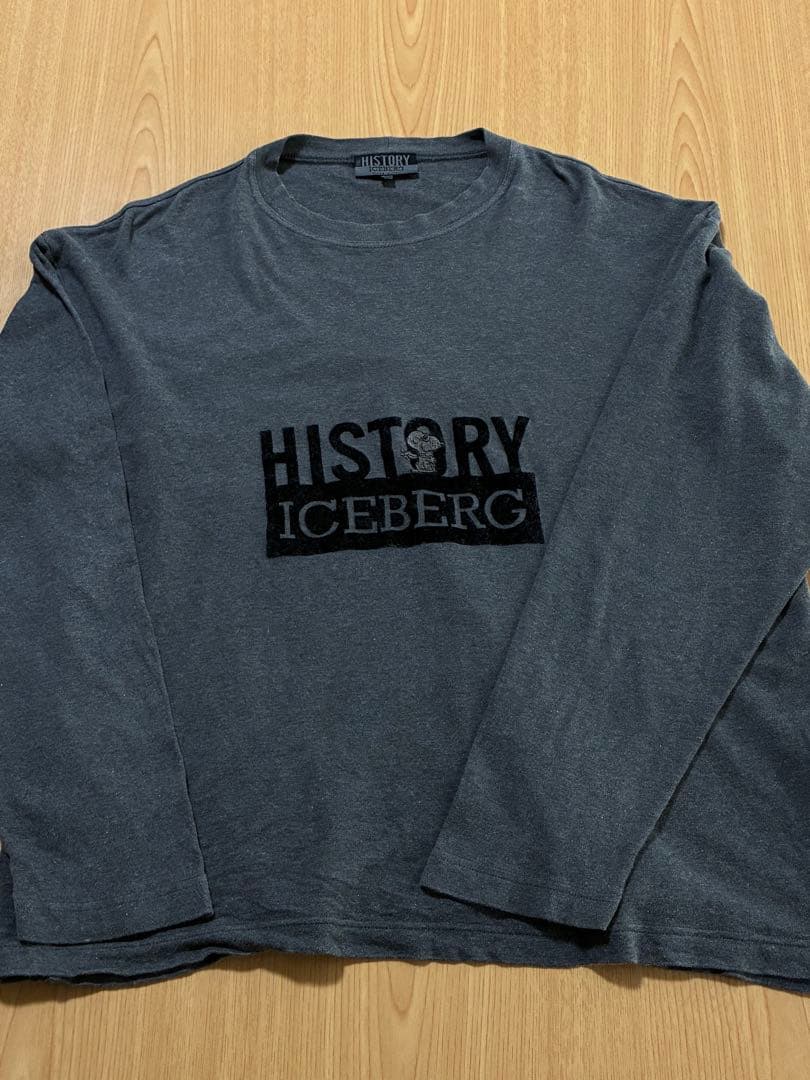 希少　ICEBERG HISTORY 飛行帽スヌーピー刺繍長袖Tシャツ　XXL