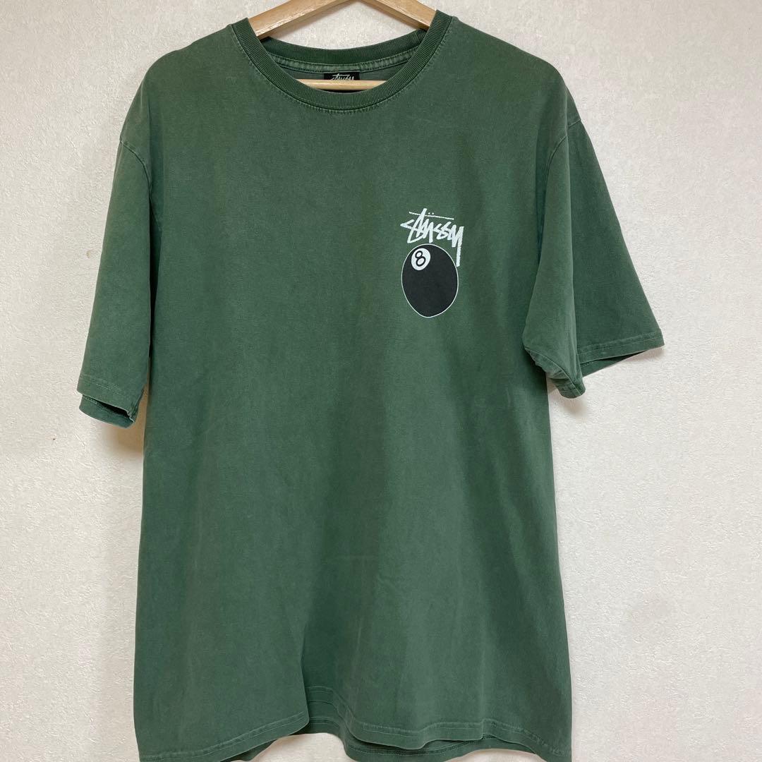 Stussy 8ボール Tシャツ Lサイズ グリーン