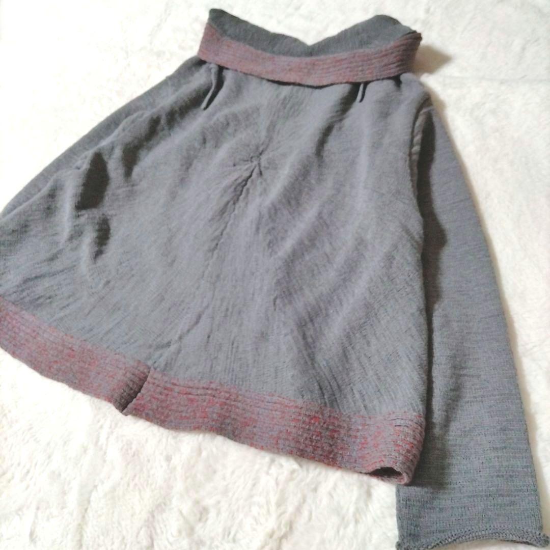 美品 慈雨 センソユニコ 定番 スラリット カーディガン 40