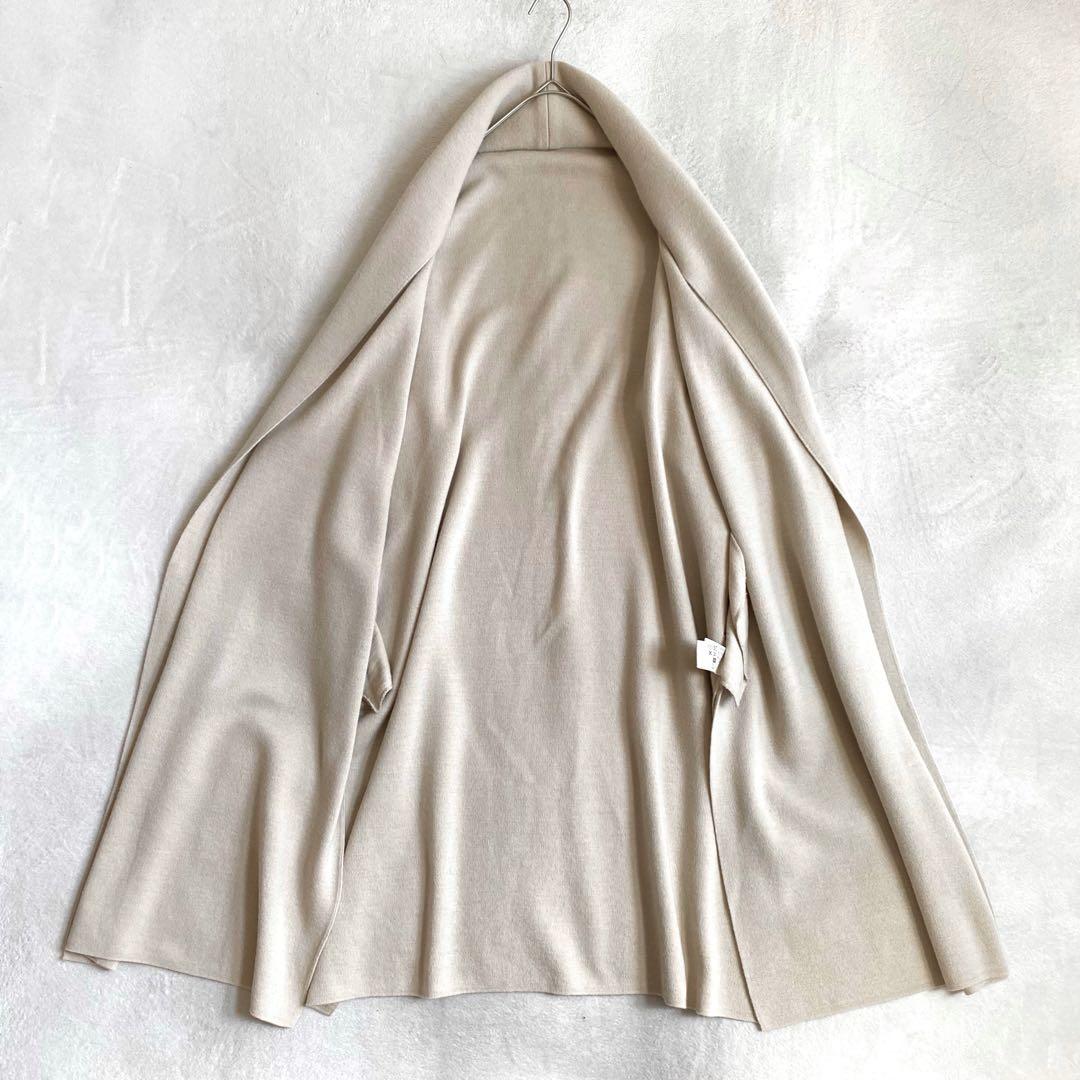 【美品✨】Deuxieme Classe スムースニットガウンコート　ベージュ
