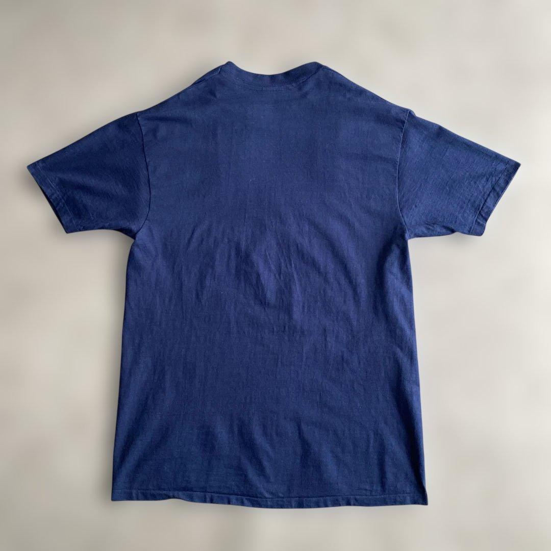 70s 80s Hanes BEEFY-T 無地 Tシャツ 紺 USA製 XL