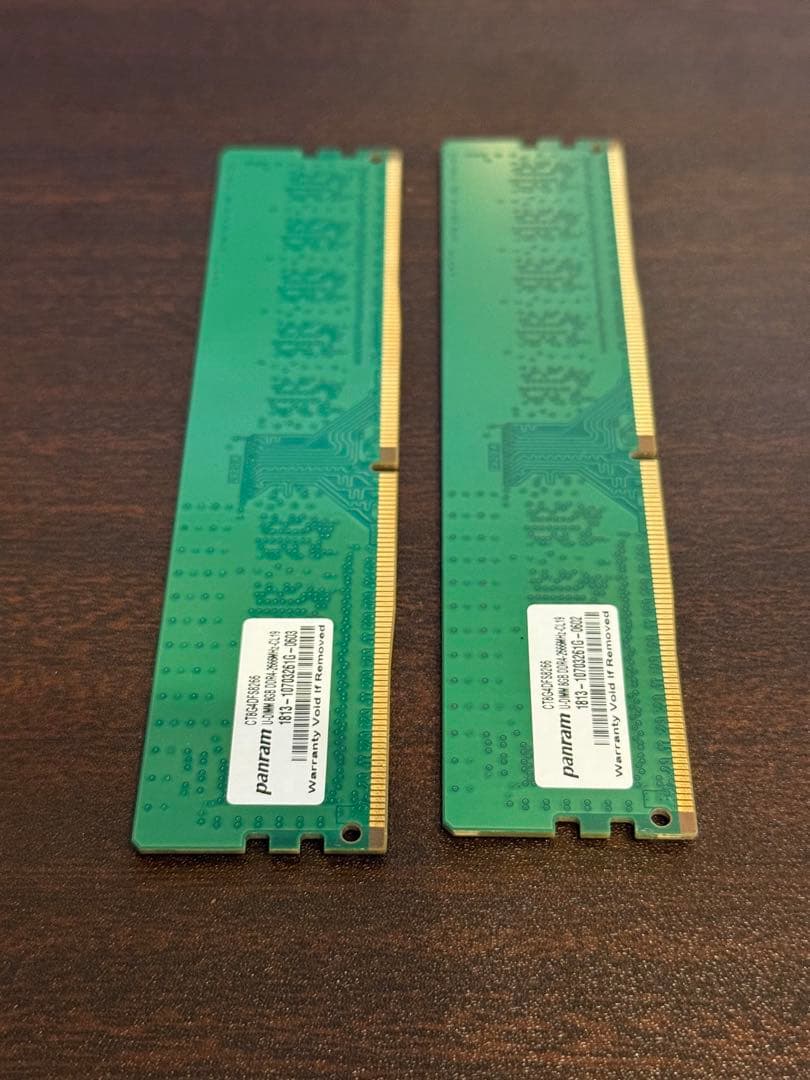 Crucial 8GB DDR4-2666 メモリ 8GB×2枚組(計16GB）