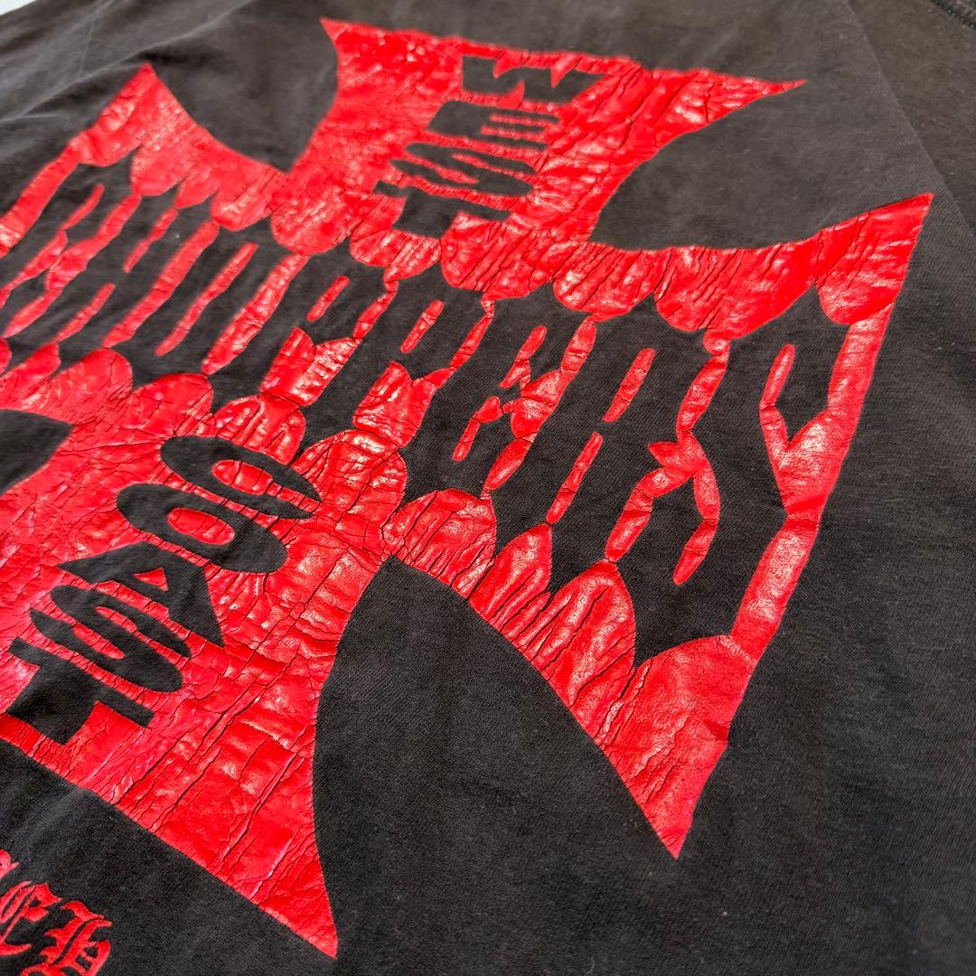 90s USA製 West Coast Choppers アイアンクロス L 黒