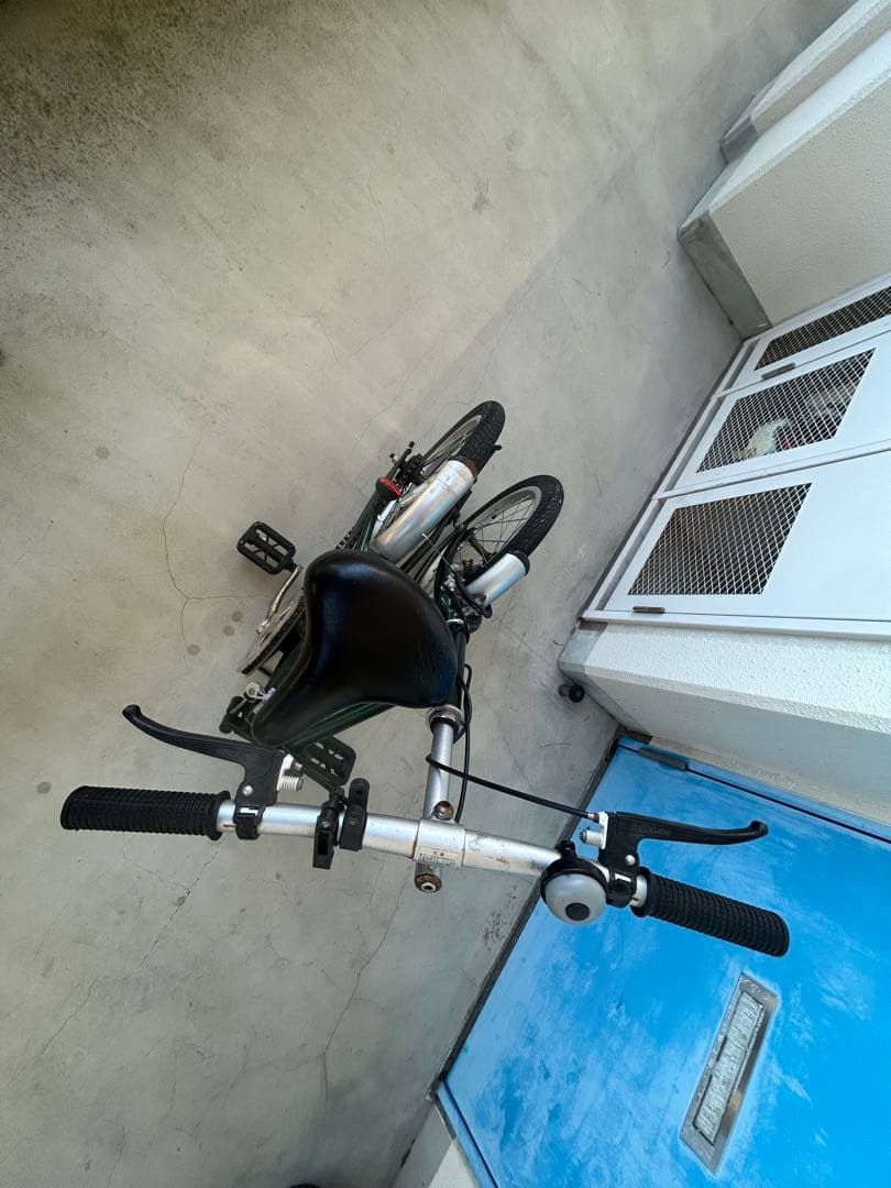 折りたたみ自転車 グリーン16寸
