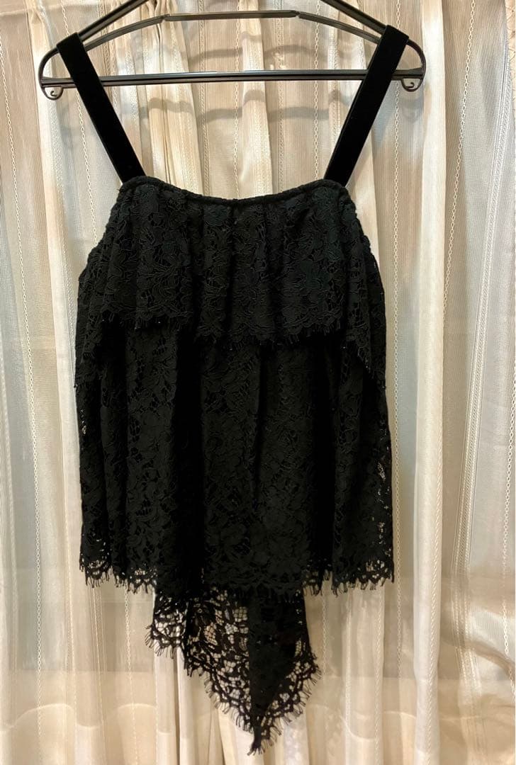 CADUNE❤︎イレヘムレースキャミ黒