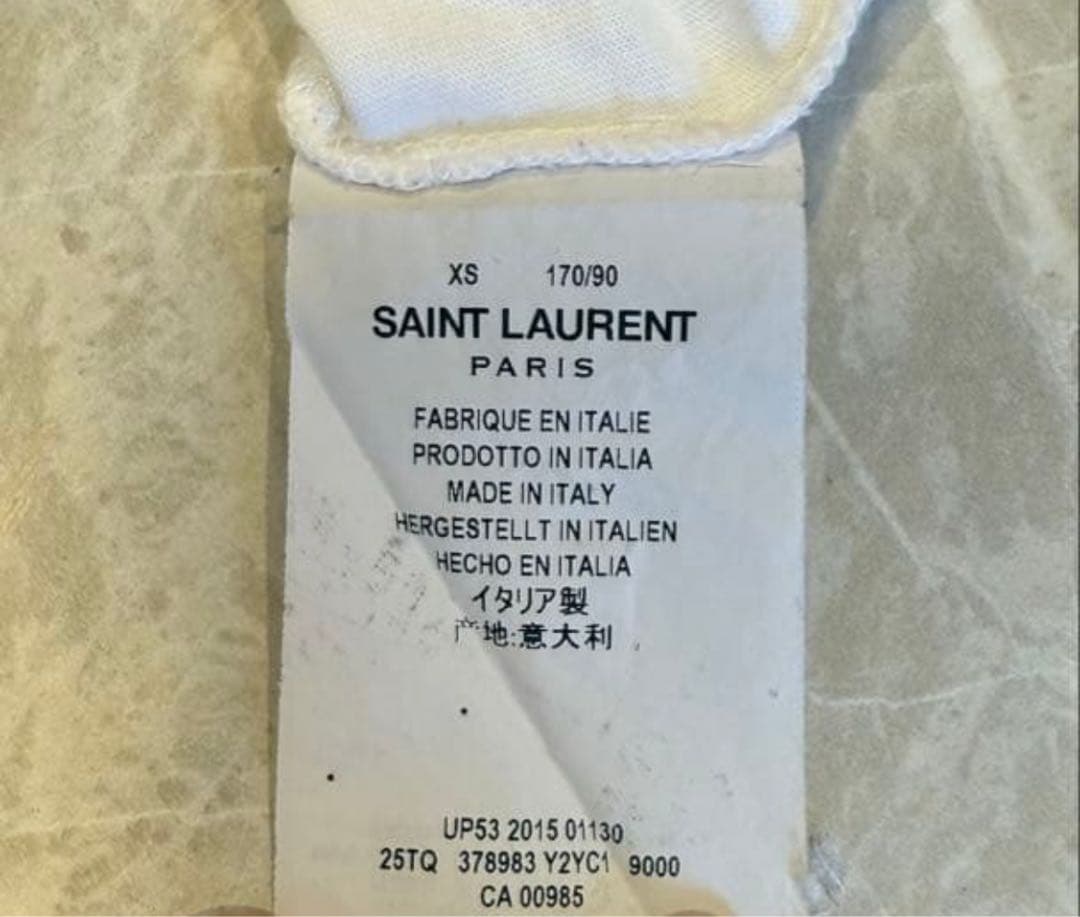 SAINT LAURENT XS Tシャツ ブラットラスター