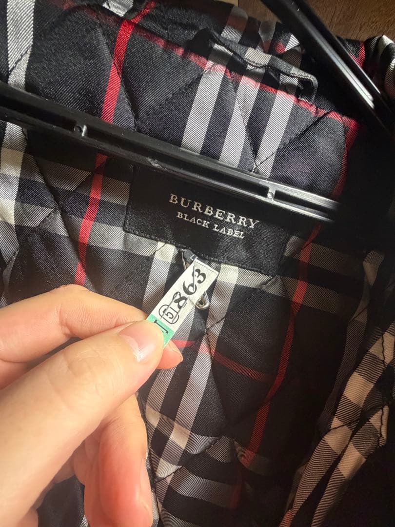 【美品/LL】　バーバリーブラックレーベル★モッズコート★BURBERRY★中綿