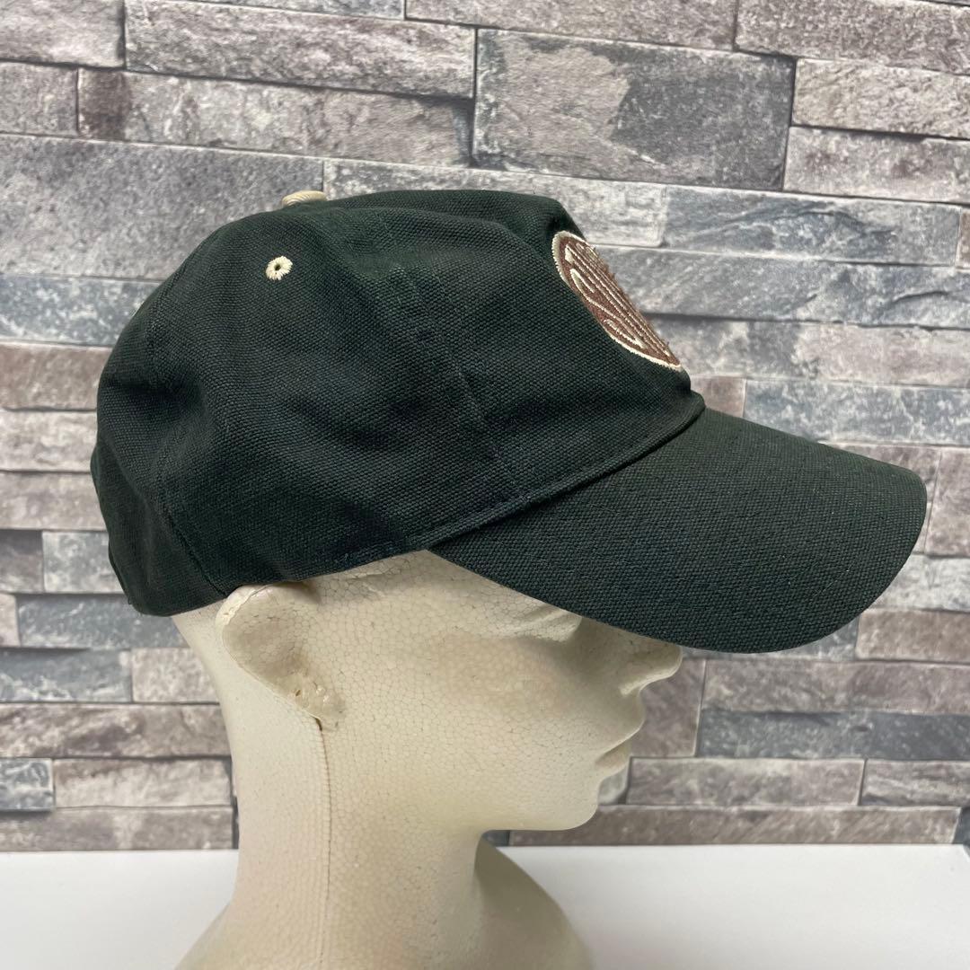 へ*へ様 STUSSY ダークグリーン 刺繍ロゴキャップ