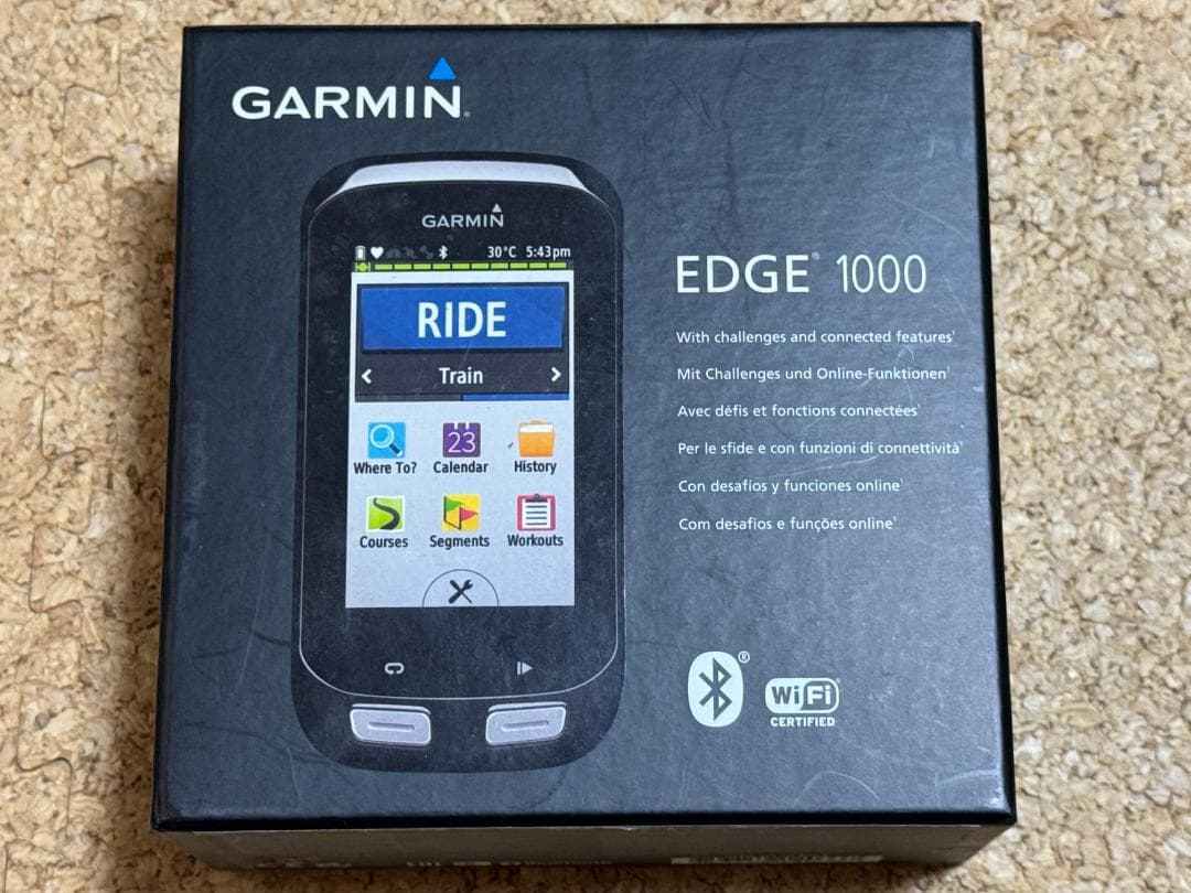 【中古】GARMIN EDGE 1000 サイクルコンピューター 英語版