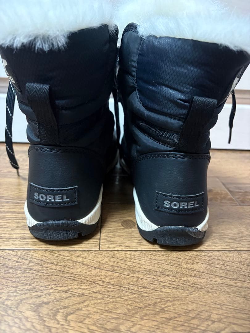 SOREL ブラック レースアップ ブーツ